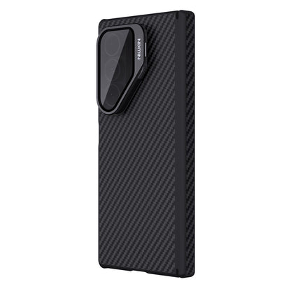 Custodia MagSafe per Samsung Galaxy Z Fold7 F966, Nillkin, CarboProp con copriobiettivo trasparente nero, nera