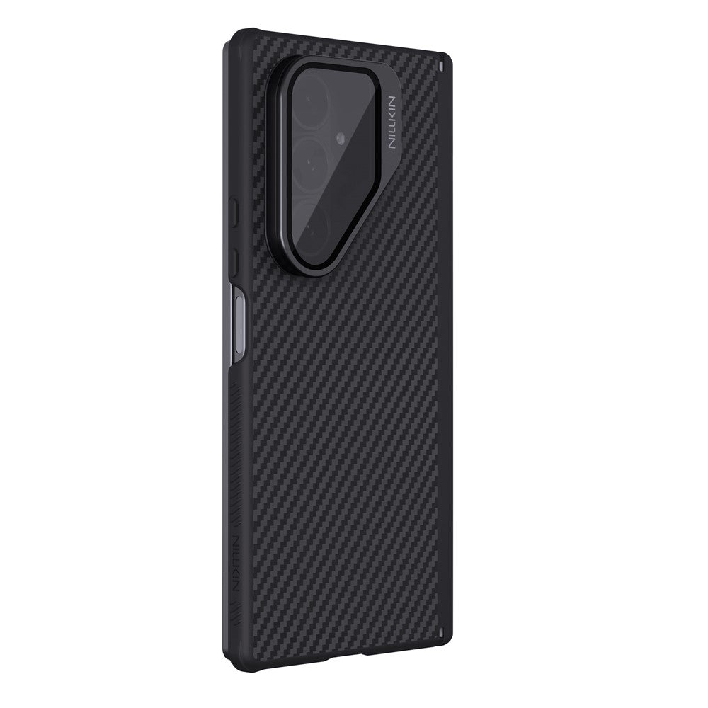 Custodia MagSafe per Samsung Galaxy Z Fold7 F966, Nillkin, CarboProp con copriobiettivo trasparente nero, nera