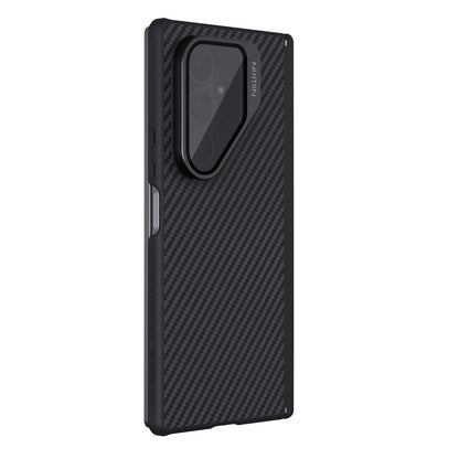 Custodia MagSafe per Samsung Galaxy Z Fold7 F966, Nillkin, CarboProp con copriobiettivo trasparente nero, nera