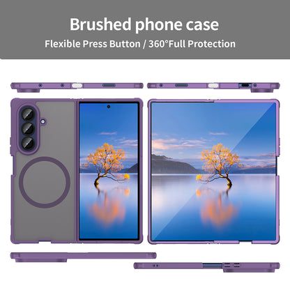 Custodia MagSafe per Samsung Galaxy Z Fold7 F966, Techsuit, HaloFrost II, Viola