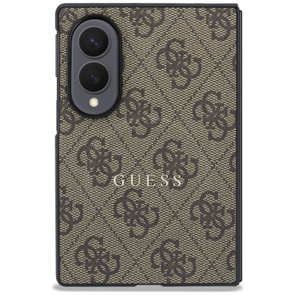 Custodia MagSafe per Samsung Galaxy Z Fold8 F971, Guess, 4G Leather Classic, Marrone