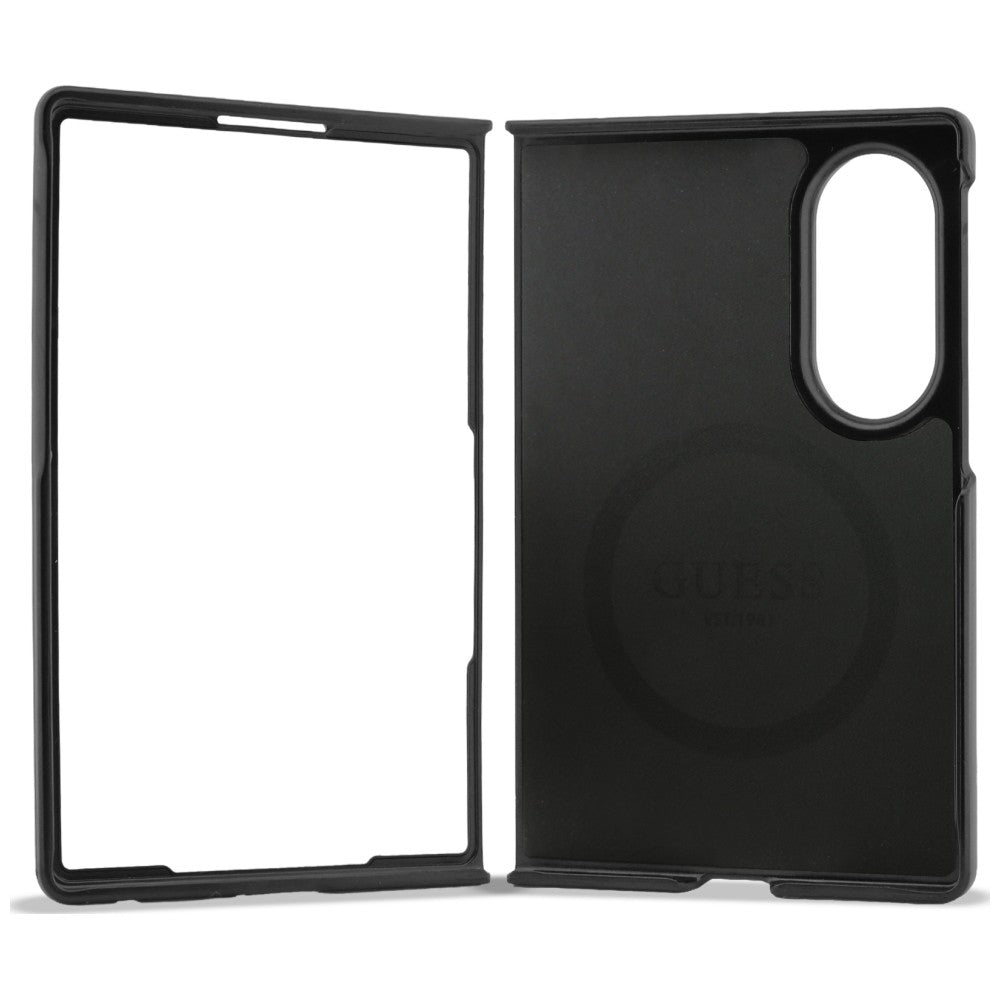 Custodia MagSafe per Samsung Galaxy Z Fold8 F971, Guess, 4G Leather Classic, Marrone