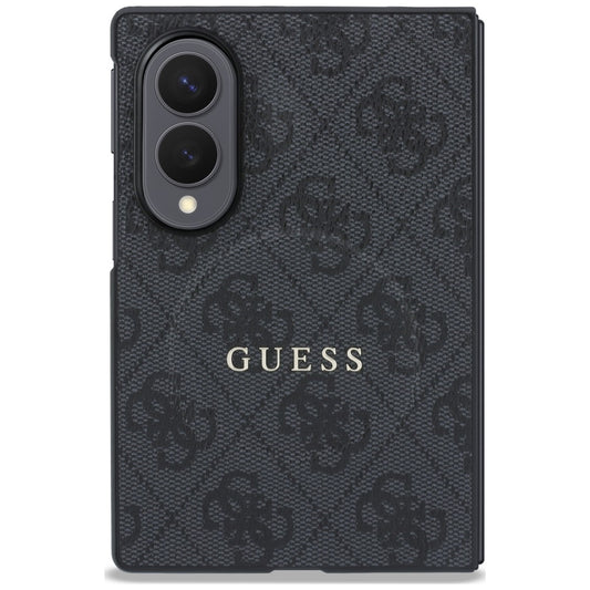 Custodia MagSafe per Samsung Galaxy Z Fold8 F971, Guess, 4G Leather Classic, Nera