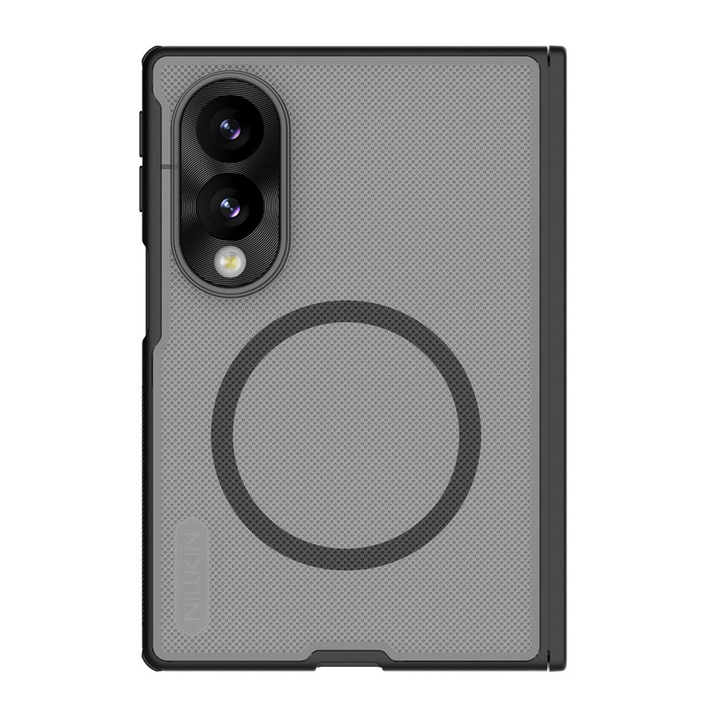 Custodia MagSafe per Samsung Galaxy Z Fold8 F971, Nillkin, Super Frosted Shield, Nero Trasparente