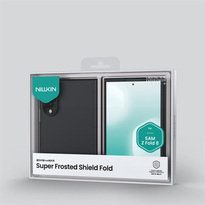 Custodia MagSafe per Samsung Galaxy Z Fold8 F971, Nillkin, Super Frosted Shield, Nero Trasparente
