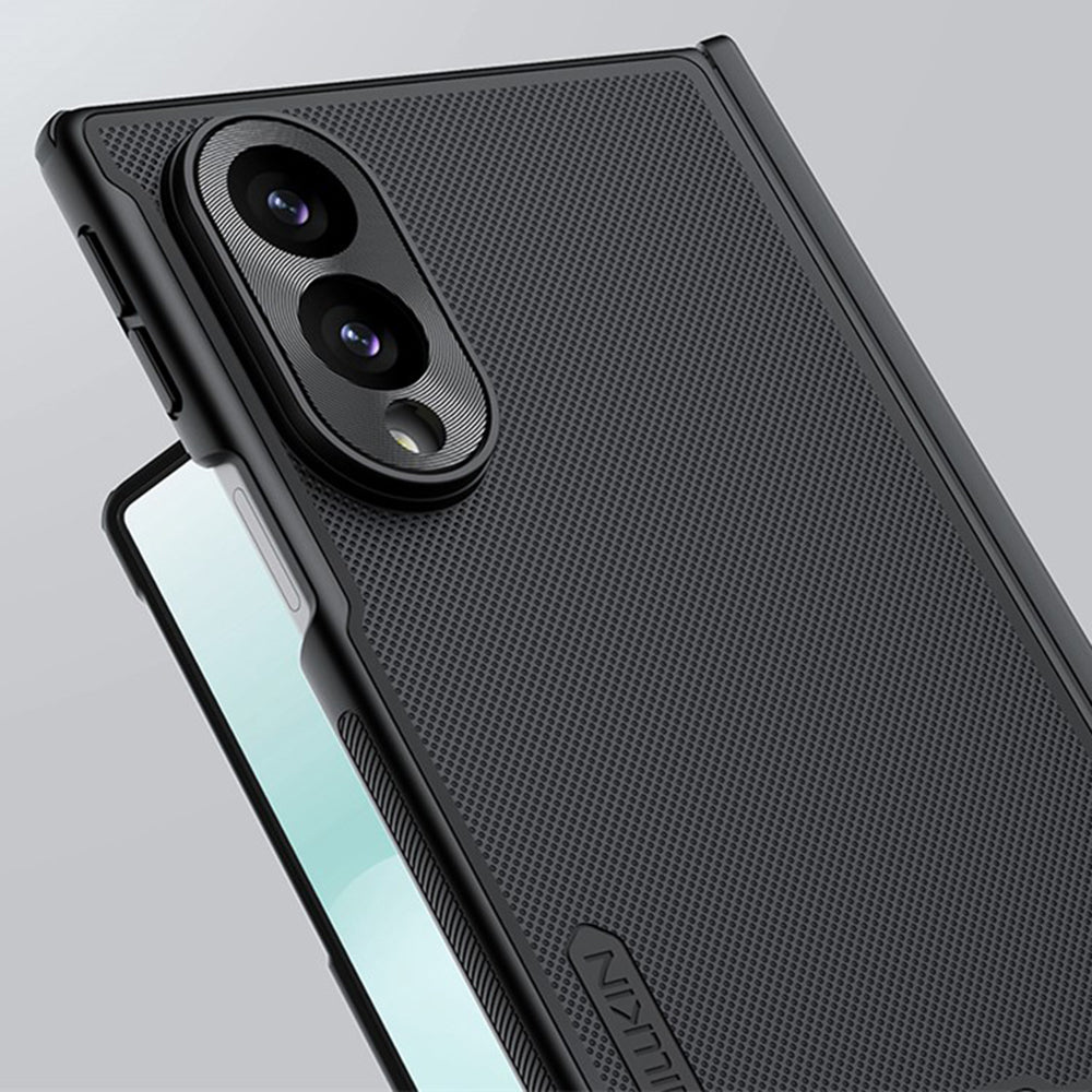 Custodia MagSafe per Samsung Galaxy Z Fold8 F971, Nillkin, Super Frosted Shield, Nero Trasparente