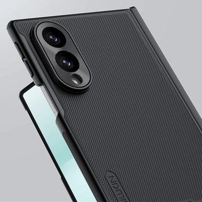 Custodia MagSafe per Samsung Galaxy Z Fold8 F971, Nillkin, Super Frosted Shield, Nero Trasparente