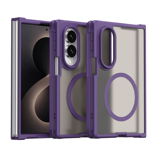 Custodia MagSafe per Samsung Galaxy Z Fold8 F971, Techsuit, HaloFrost II, Viola