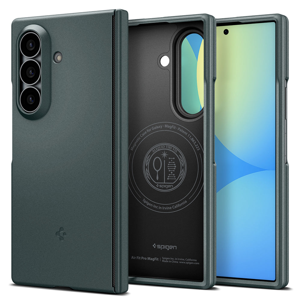 Custodia MagSafe per Samsung Galaxy Z Fold8 Ultra F976, Spigen, Air Fit Pro, Verde ACS11493