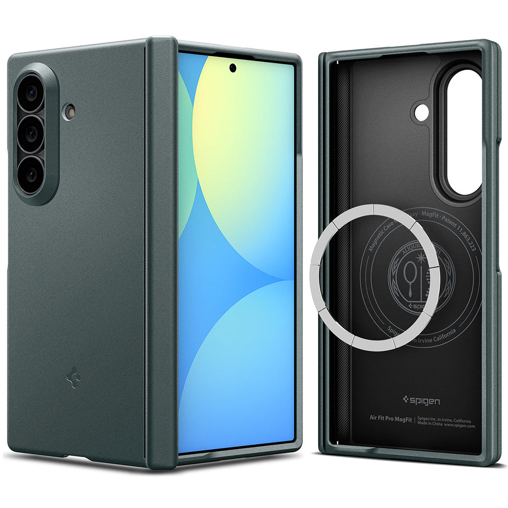 Custodia MagSafe per Samsung Galaxy Z Fold8 Ultra F976, Spigen, Air Fit Pro, Verde ACS11493