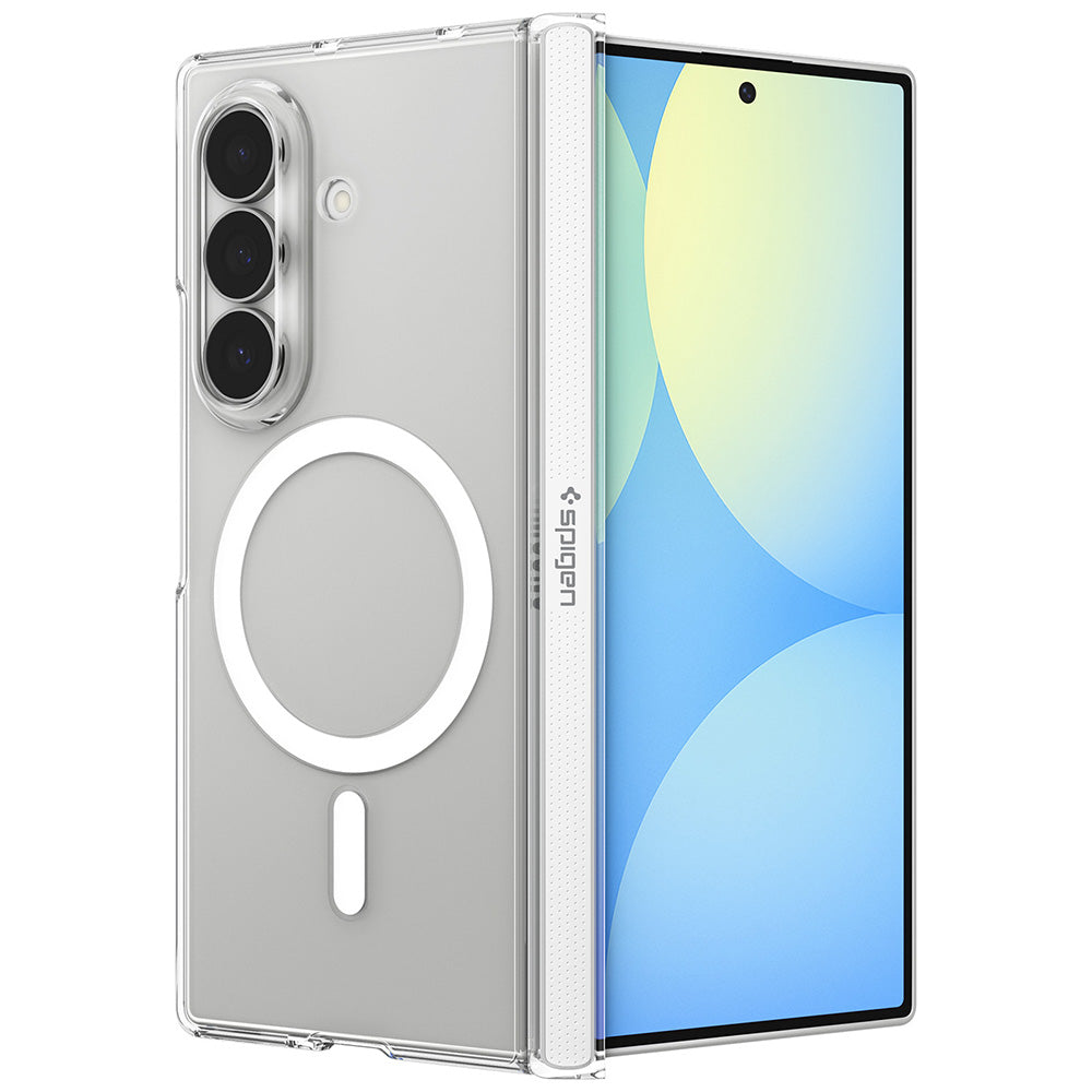 Custodia MagSafe per Samsung Galaxy Z Fold8 Ultra F976, Spigen, Air Skin Zero, Trasparente Bianca ACS11495