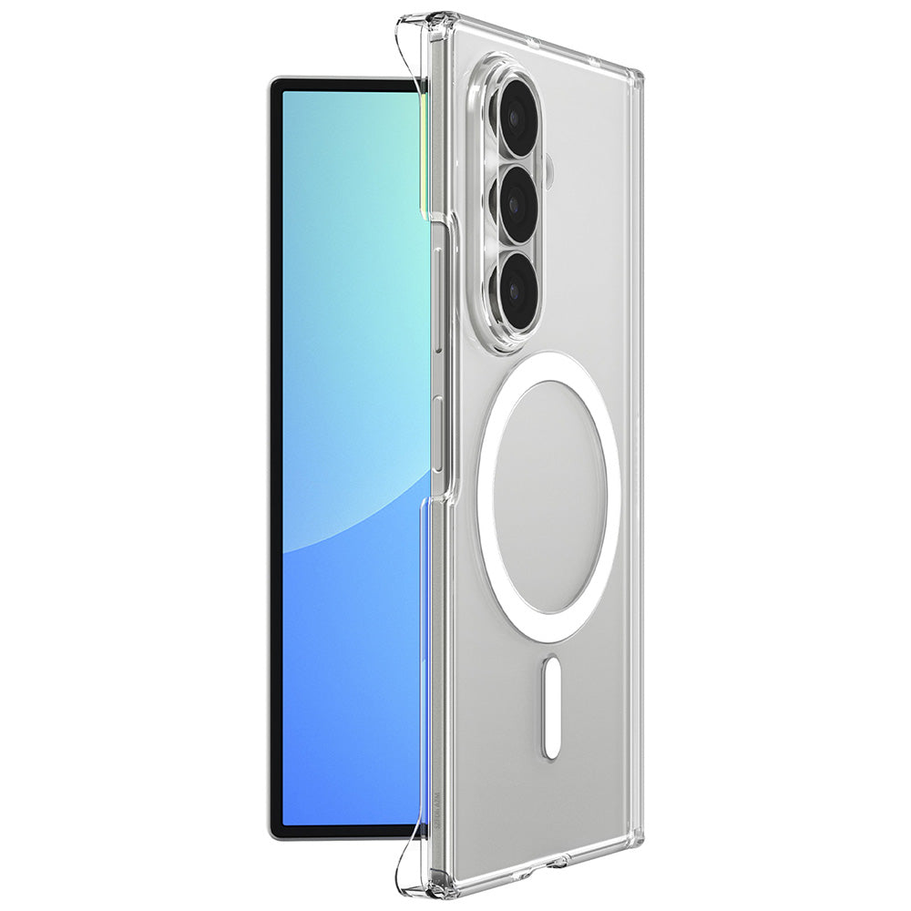 Custodia MagSafe per Samsung Galaxy Z Fold8 Ultra F976, Spigen, Air Skin Zero, Trasparente Bianca ACS11495