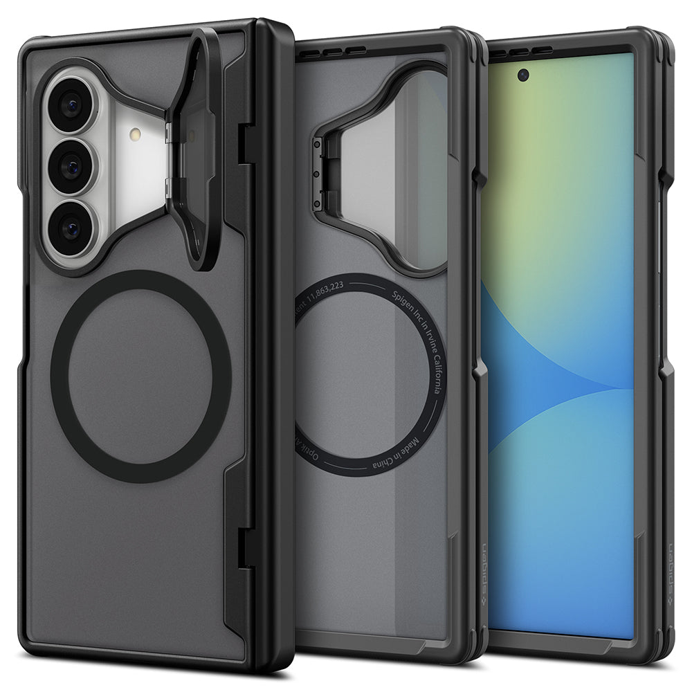 Custodia MagSafe per Samsung Galaxy Z Fold8 Ultra F976, Spigen, Optik Armor Pro, Nera ACS11500
