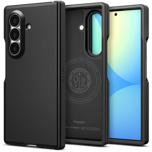 Custodia MagSafe per Samsung Galaxy Z Fold8 Ultra F976, Spigen, Tough Armor Pro, Nera ACS11507