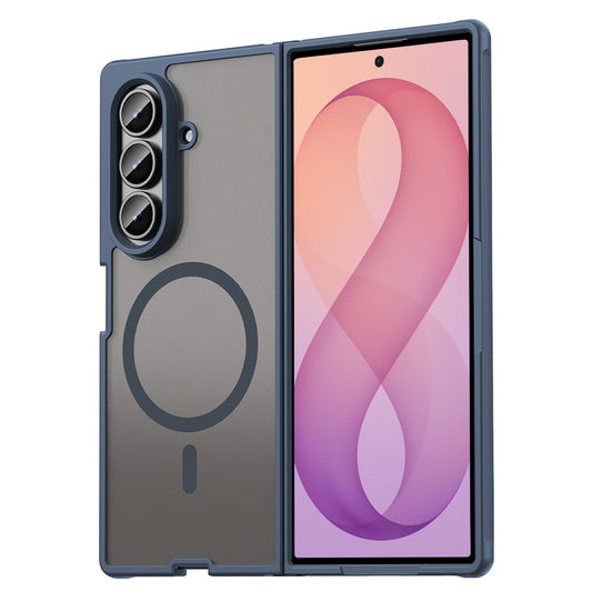 Custodia MagSafe per Samsung Galaxy Z Fold8 Ultra F976, Techsuit, HaloFrost II, Blu Navy