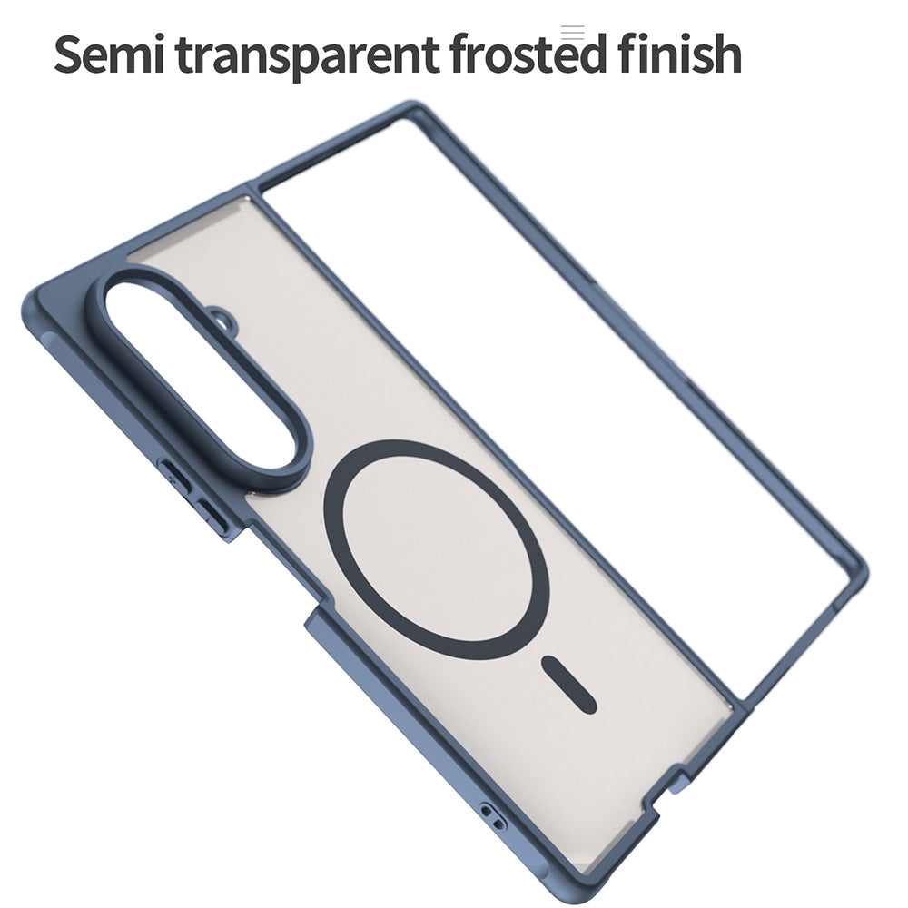 Custodia MagSafe per Samsung Galaxy Z Fold8 Ultra F976, Techsuit, HaloFrost II, Blu Navy