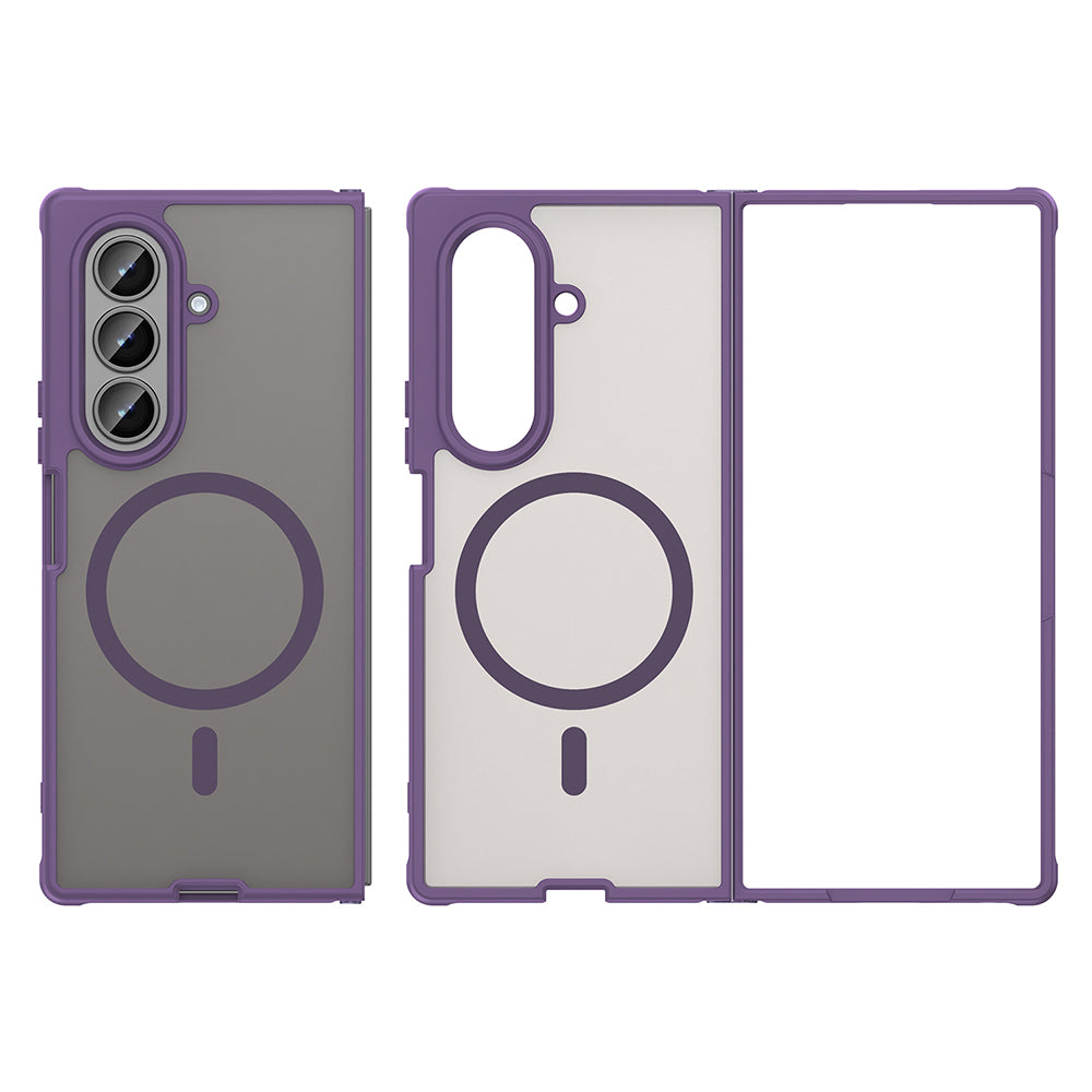 Custodia MagSafe per Samsung Galaxy Z Fold8 Ultra F976, Techsuit, HaloFrost II, Viola