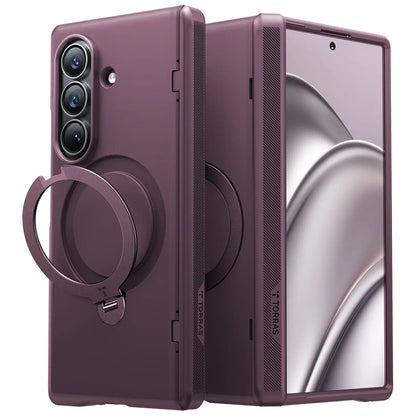 Custodia MagSafe per Samsung Galaxy Z Fold8 Ultra F976, Torras, Ostand Q3 Spin, Viola