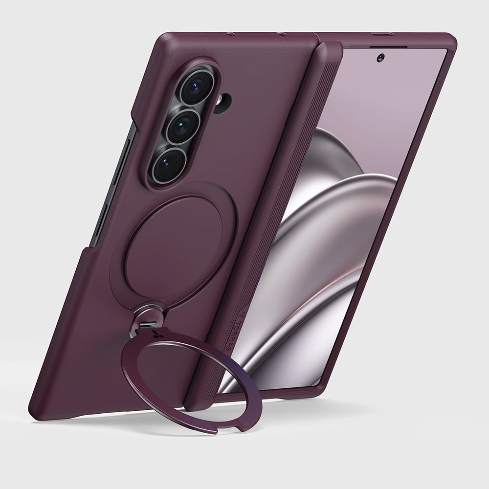 Custodia MagSafe per Samsung Galaxy Z Fold8 Ultra F976, Torras, Ostand Q3 Spin, Viola