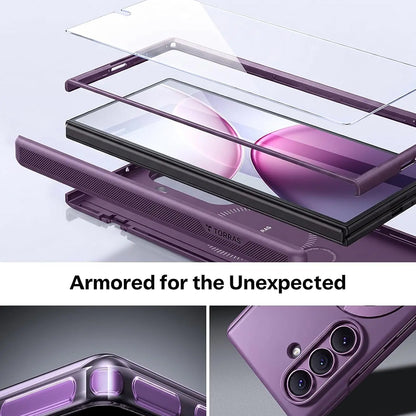 Custodia MagSafe per Samsung Galaxy Z Fold8 Ultra F976, Torras, Ostand Q3 Spin, Viola