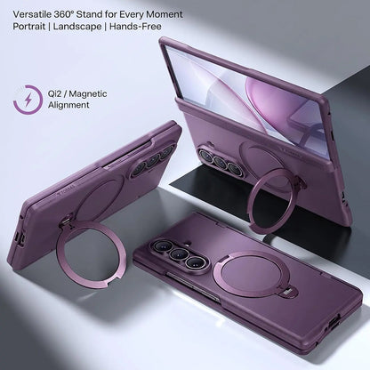 Custodia MagSafe per Samsung Galaxy Z Fold8 Ultra F976, Torras, Ostand Q3 Spin, Viola