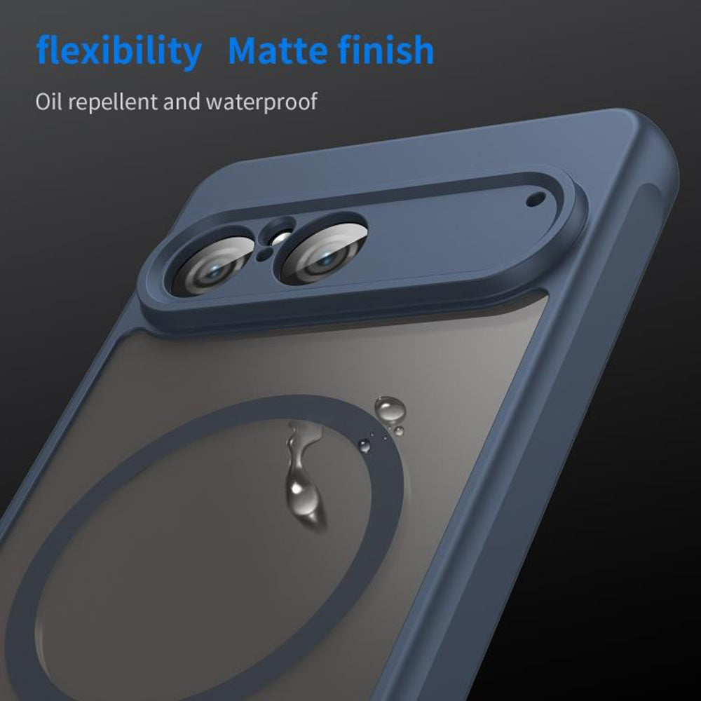 Custodia MagSafe per Sony Xperia 10 VII, Techsuit, HaloFrost II, Blu Navy