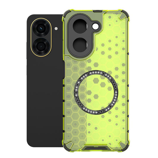 Custodia MagSafe per Xiaomi Redmi A5 4G (Regionale), Techsuit, HoneyComb Shield, Verde
