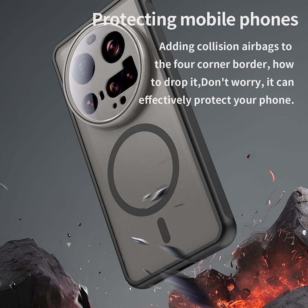 Custodia MagSafe per Xiaomi 15 Ultra, Techsuit, HaloFrost II, Nera