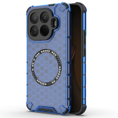 Custodia MagSafe per Xiaomi 15T Pro, Techsuit, HoneyComb Shield, Blu