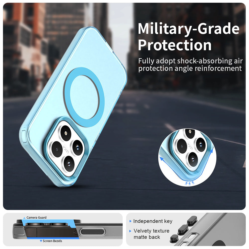 Custodia MagSafe per Xiaomi 17, Techsuit, CandyCase, Blu