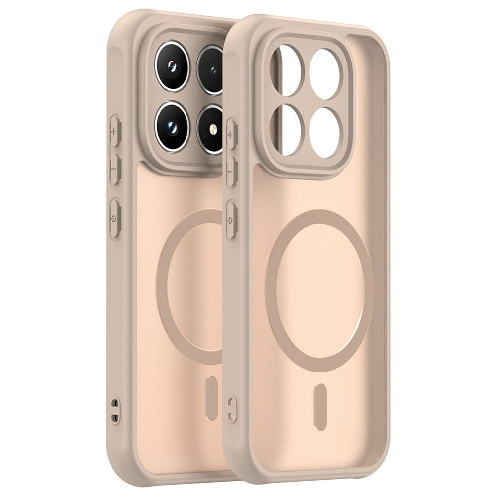 Custodia MagSafe per Xiaomi 17, Techsuit, HaloFrost II, Dorata