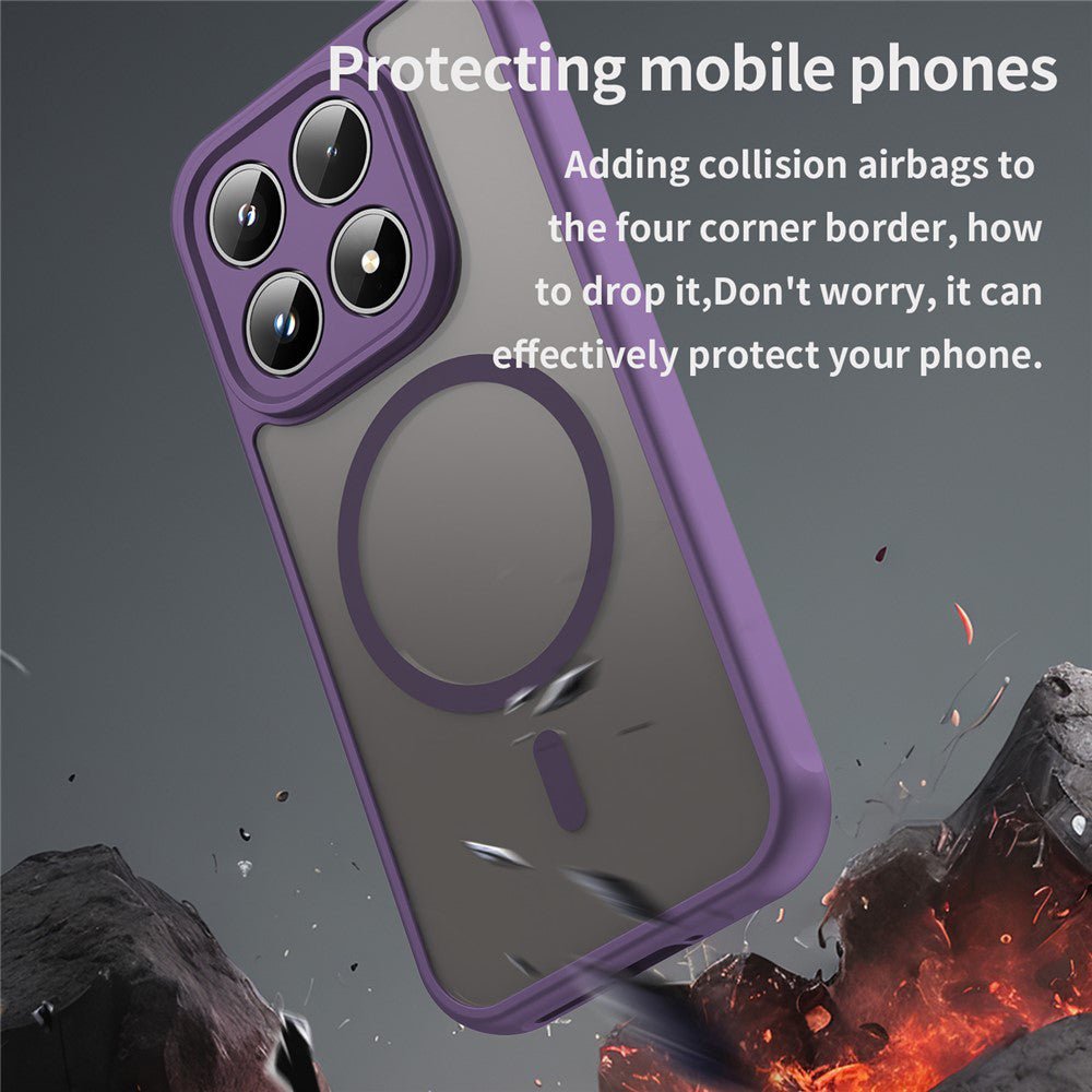 Custodia MagSafe per Xiaomi 17, Techsuit, HaloFrost II, Viola