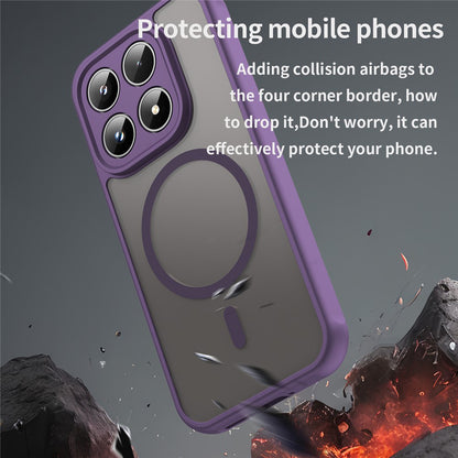 Custodia MagSafe per Xiaomi 17, Techsuit, HaloFrost II, Viola