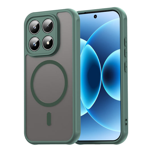 Custodia MagSafe per Xiaomi 17, Techsuit, HaloFrost II, Verde