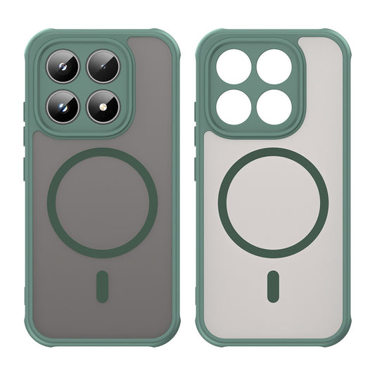 Custodia MagSafe per Xiaomi 17, Techsuit, HaloFrost II, Verde
