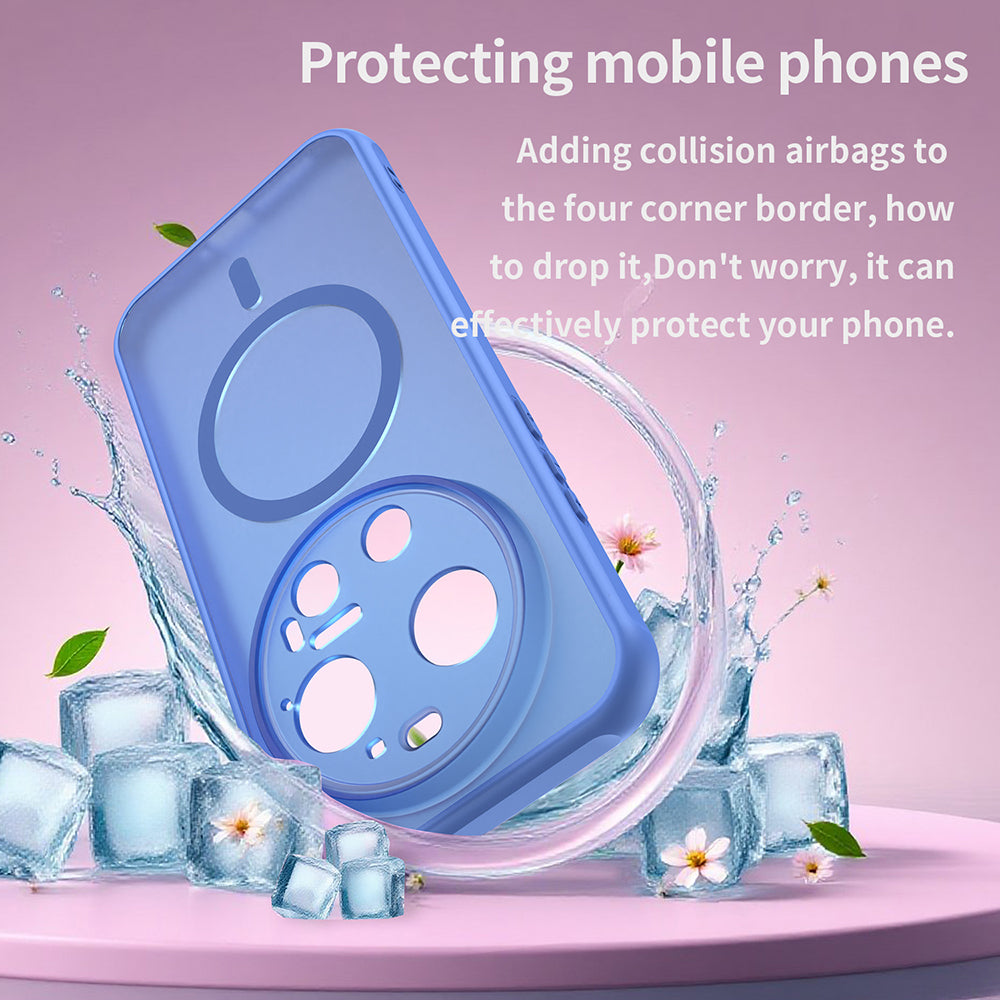 Custodia MagSafe per Xiaomi 17 Ultra, Techsuit, HaloFrost II, Blu