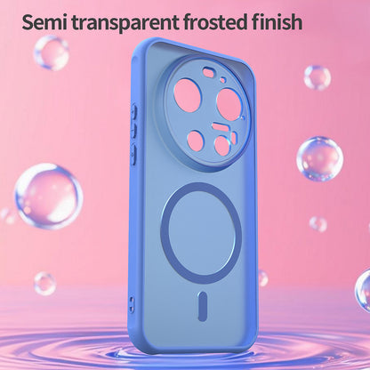 Custodia MagSafe per Xiaomi 17 Ultra, Techsuit, HaloFrost II, Blu