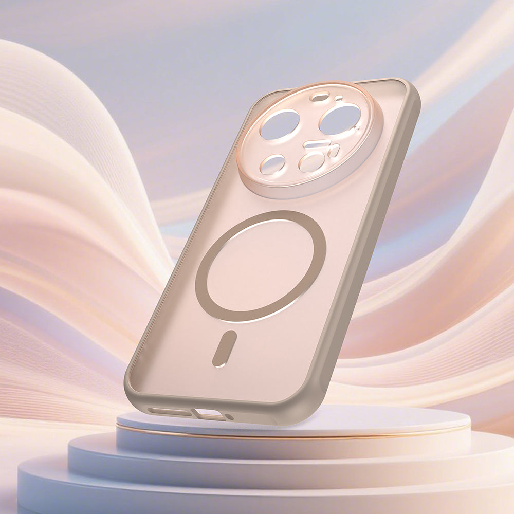 Custodia MagSafe per Xiaomi 17 Ultra, Techsuit, HaloFrost II, Dorata