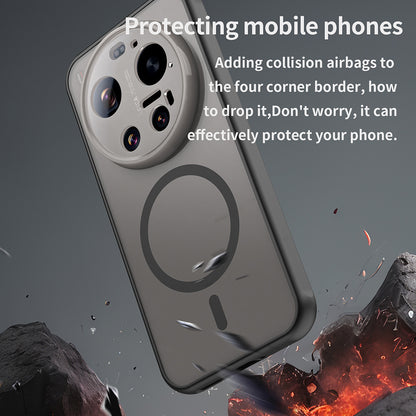 Custodia MagSafe per Xiaomi 17 Ultra, Techsuit, HaloFrost II, Nera