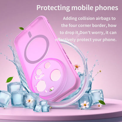 Custodia MagSafe per Xiaomi 17 Ultra, Techsuit, HaloFrost II, Rosa