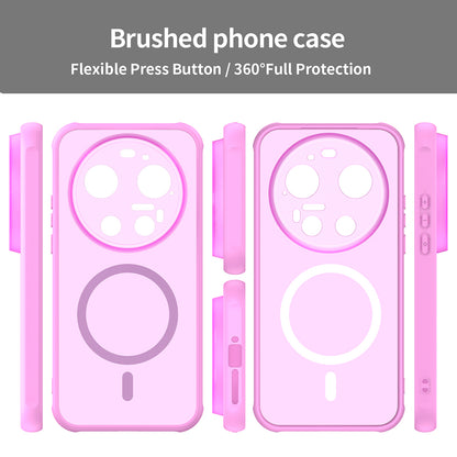 Custodia MagSafe per Xiaomi 17 Ultra, Techsuit, HaloFrost II, Rosa