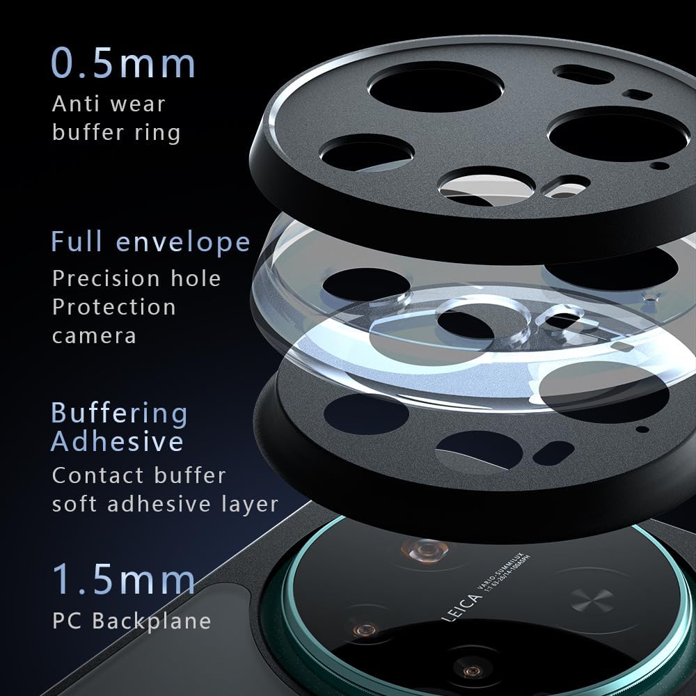 Custodia MagSafe per Xiaomi 17 Ultra, Techsuit, PureFrost, Nera Satinata