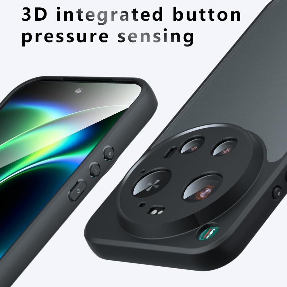 Custodia MagSafe per Xiaomi 17 Ultra, Techsuit, PureFrost, Nera Satinata