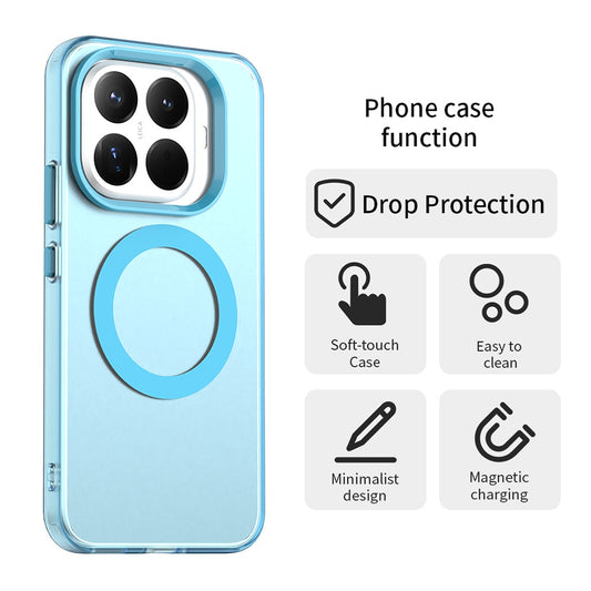 Custodia MagSafe per Xiaomi 17T Pro, Techsuit, CandyCase, Blu