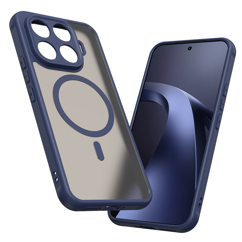 Custodia MagSafe per Xiaomi 17T Pro, Techsuit, HaloFrost II, Blu Navy