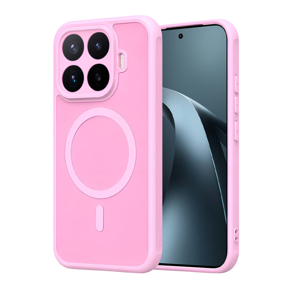 Custodia MagSafe per Xiaomi 17T Pro, Techsuit, HaloFrost II, Rosa