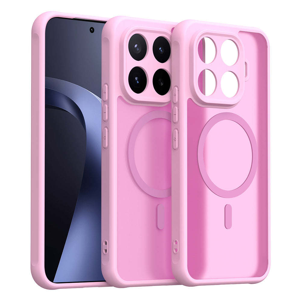 Custodia MagSafe per Xiaomi 17T Pro, Techsuit, HaloFrost II, Rosa