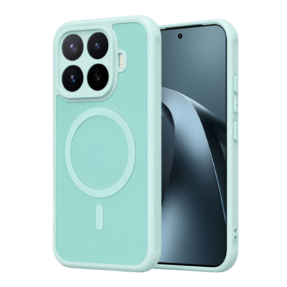 Custodia MagSafe per Xiaomi 17T Pro, Techsuit, HaloFrost II, Verde Chiaro