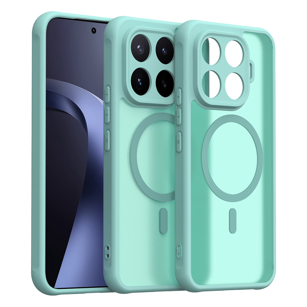 Custodia MagSafe per Xiaomi 17T Pro, Techsuit, HaloFrost II, Verde Chiaro