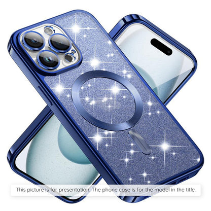 Custodia MagSafe per Xiaomi 17T Pro, Techsuit, Luxury Glitter, Blu Scuro